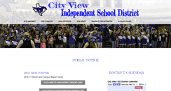 Desktop Screenshot of cityview-isd.net