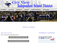 Tablet Screenshot of cityview-isd.net